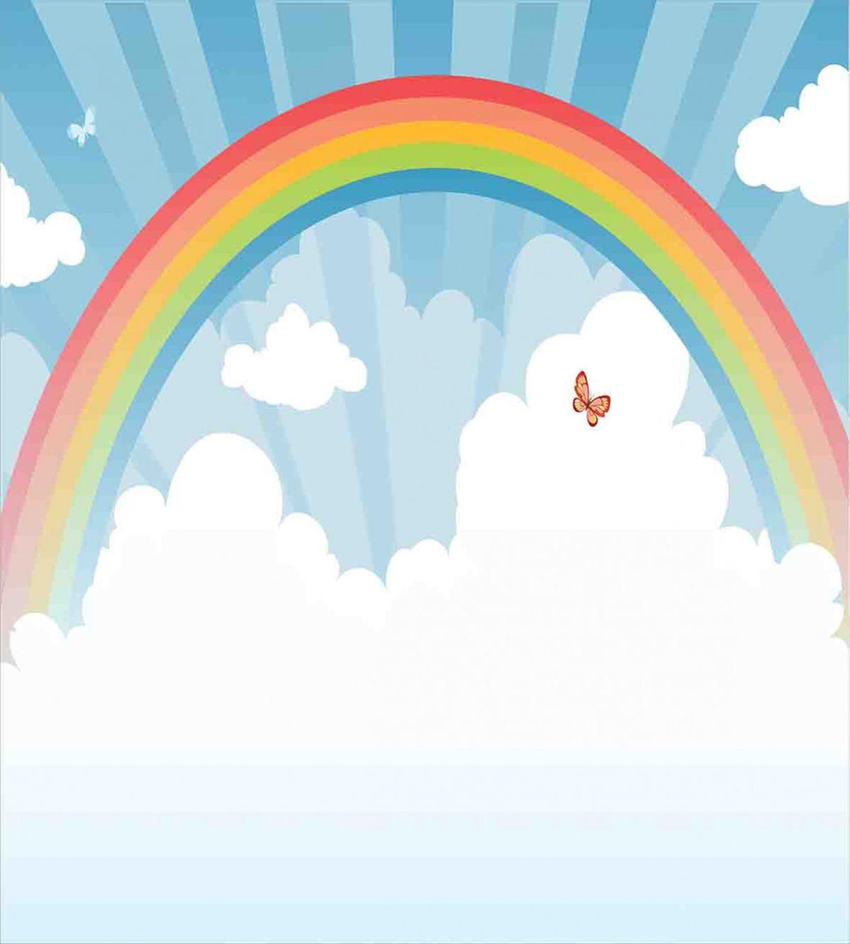 Colorful Rainbow Arc — Pattern
