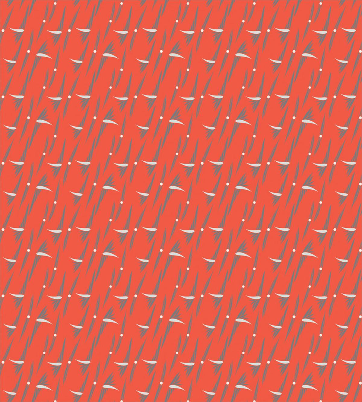 Floral Motifs Memphis Style — Pattern
