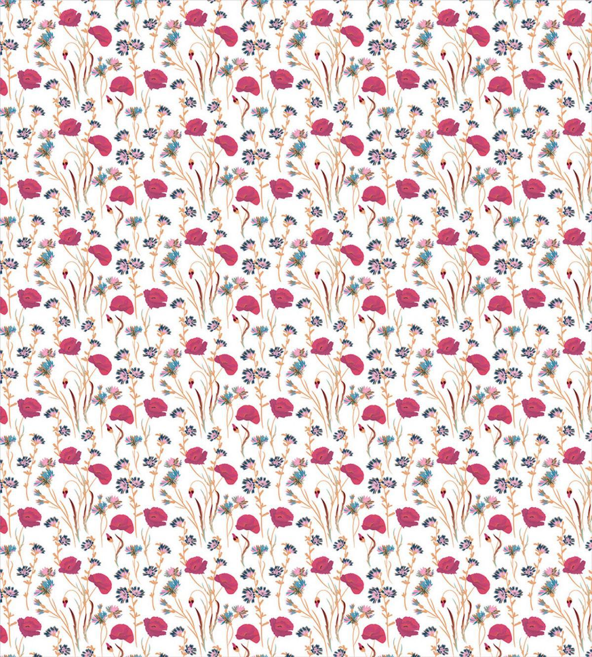 Calm Tones Wildflowers Art — Pattern