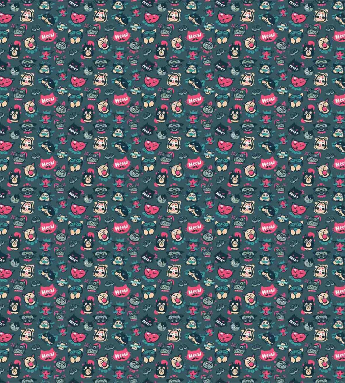 Funny Kitty Characters — Pattern