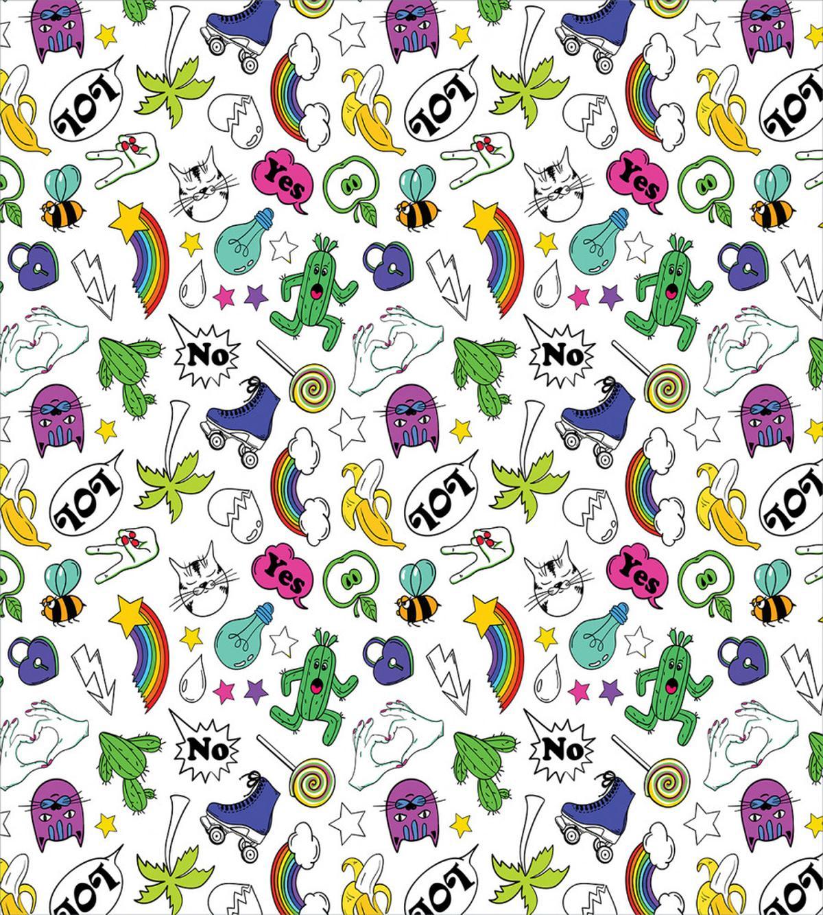 Colorful 80s Comic Set — Pattern