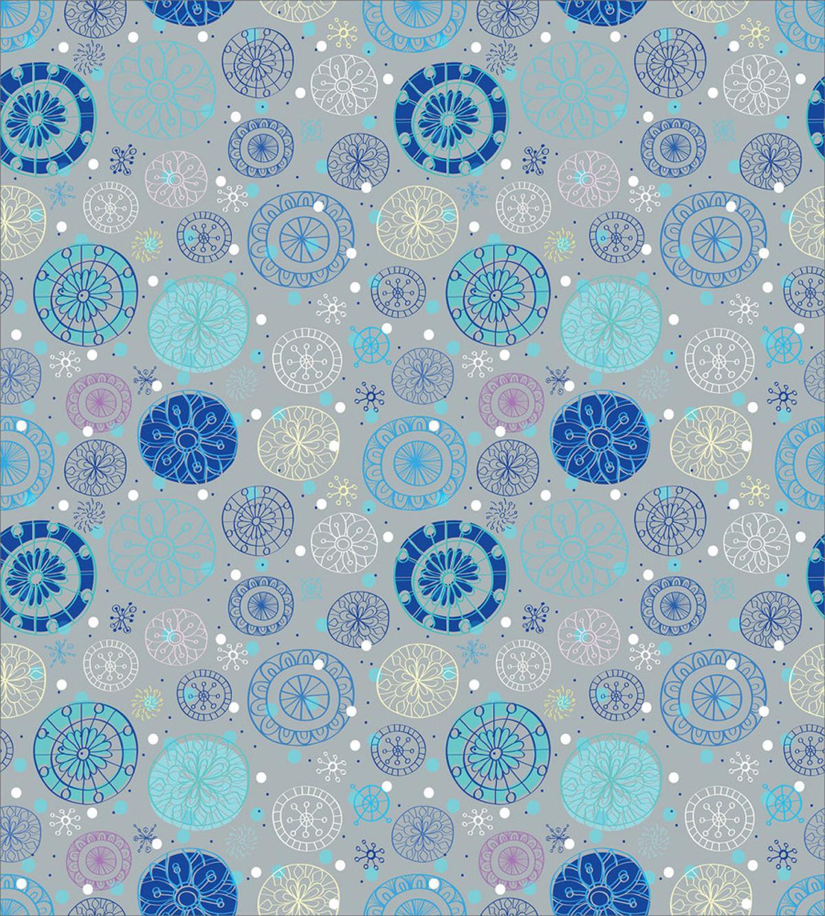Abstract Snowflakes — Pattern