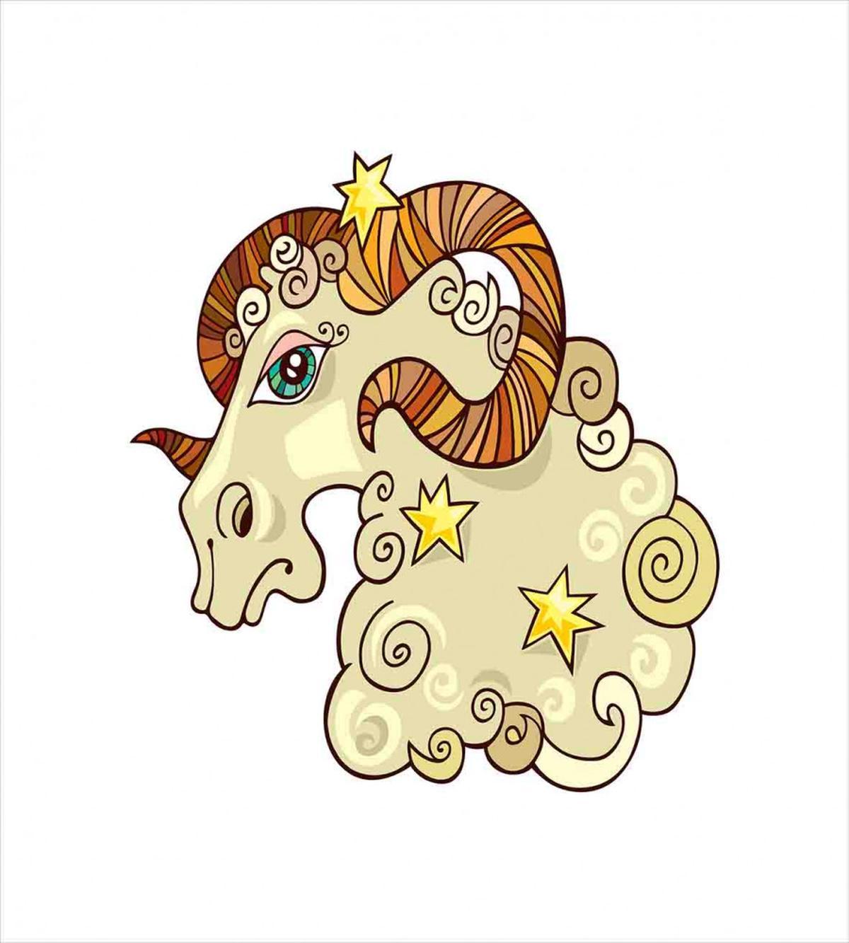 Comic Ram Stars — Pattern