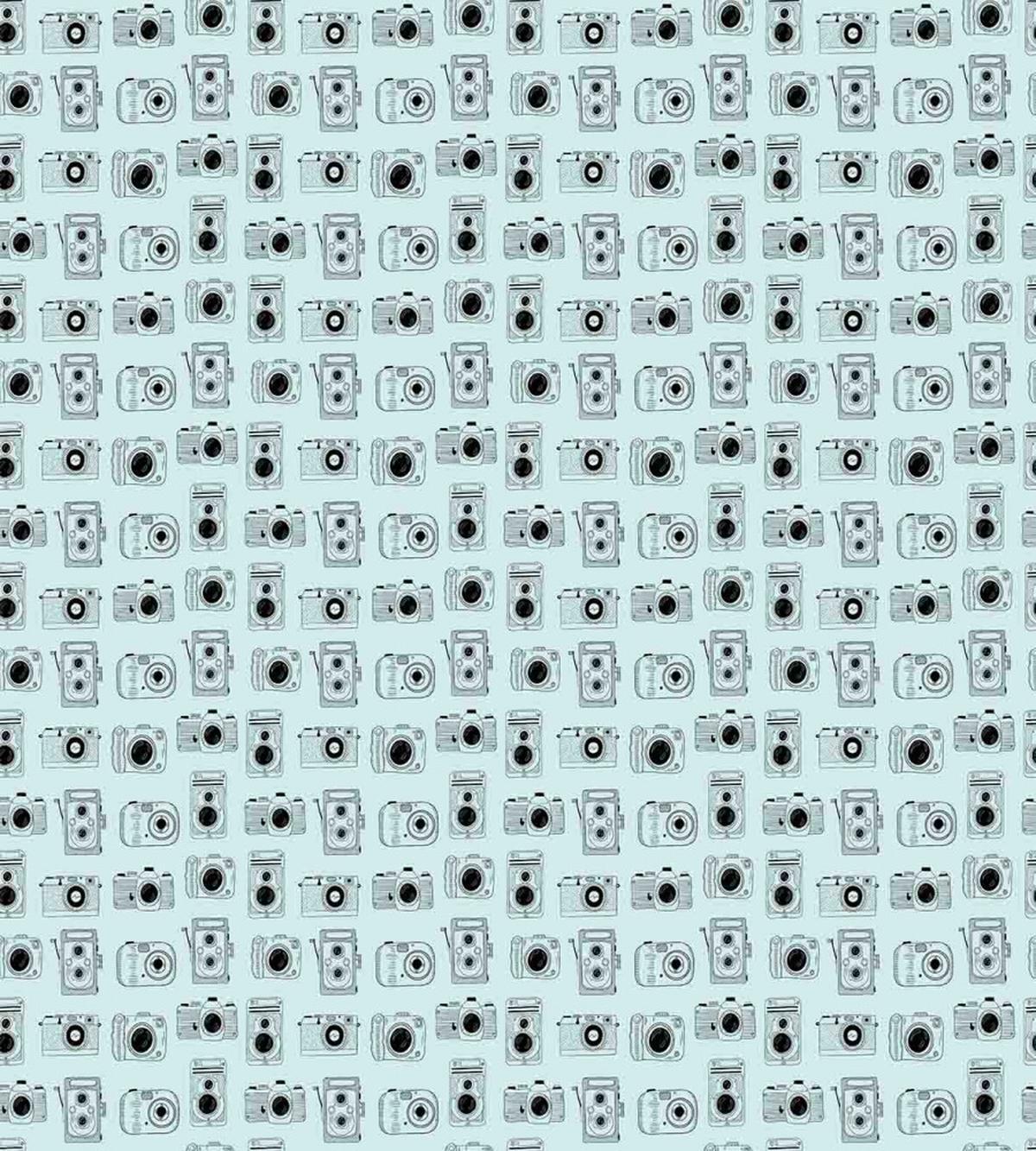 Vintage Style Design on Blue — Pattern