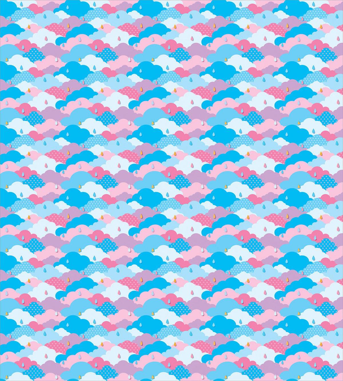 Childish Style Rain Clouds — Pattern