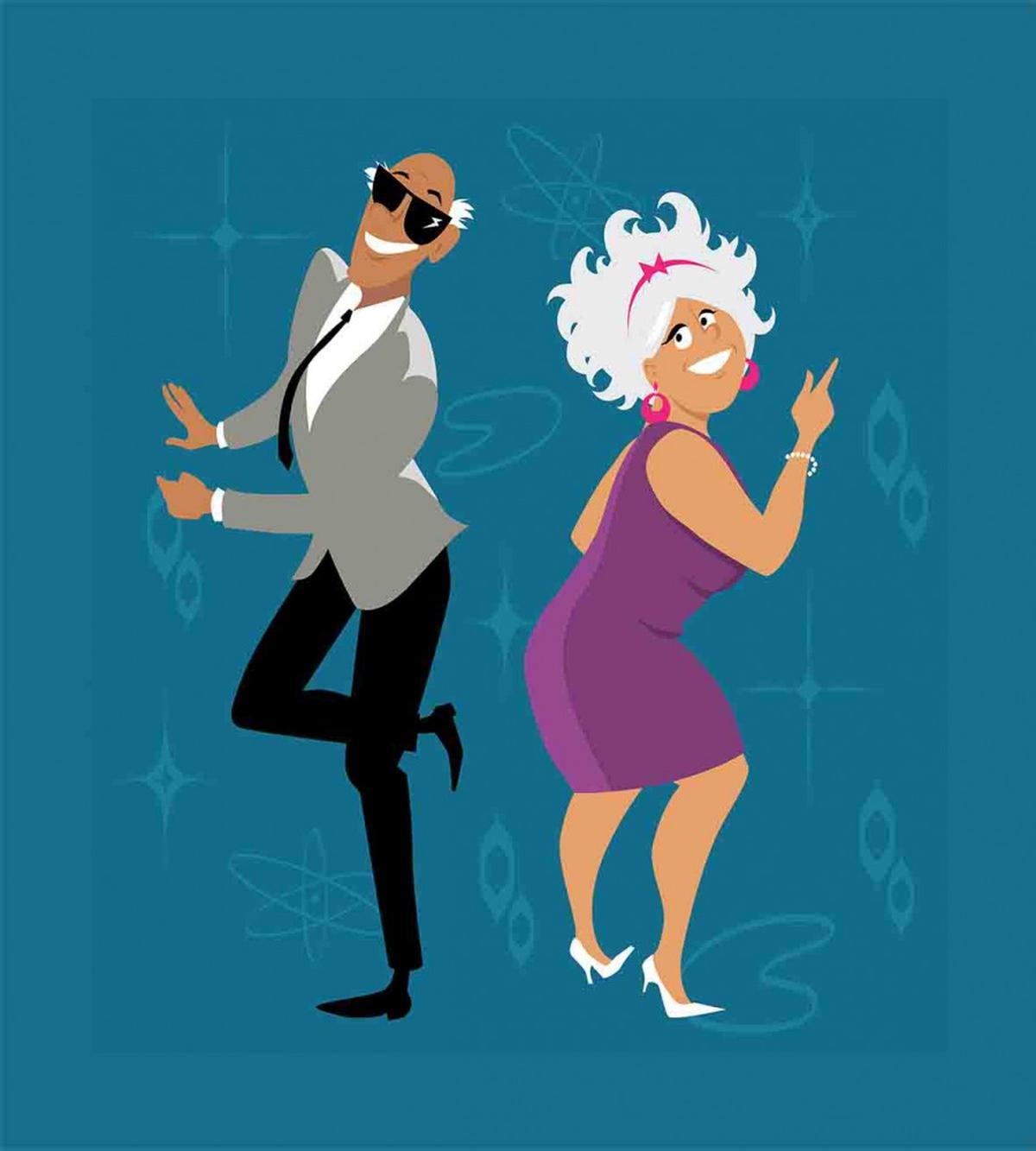 Old Couple Dancing — Pattern
