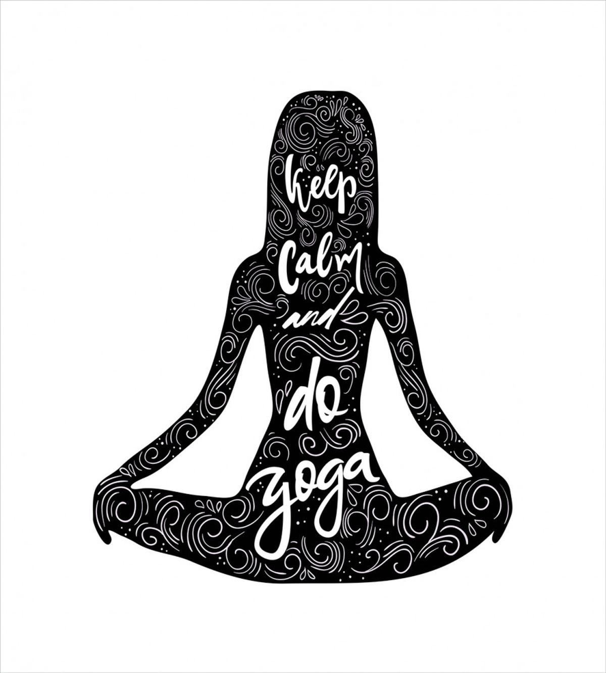 Do Yoga Words Girl — Pattern