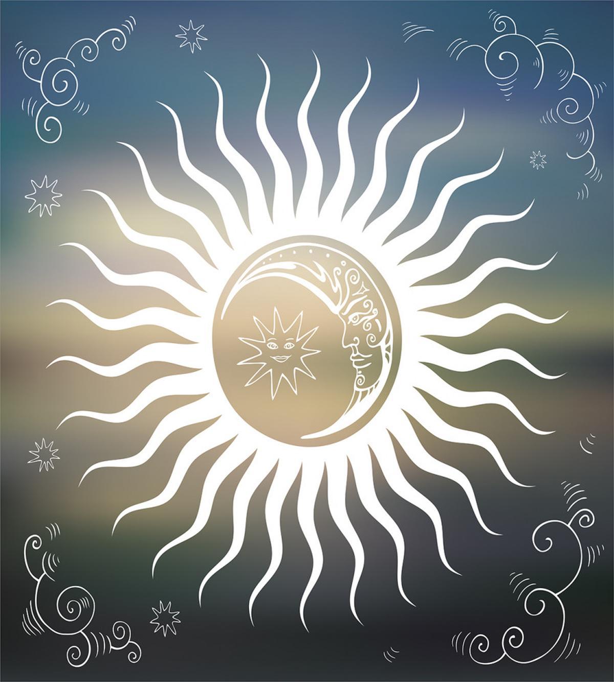 Celestial Body Silhouettes — Pattern
