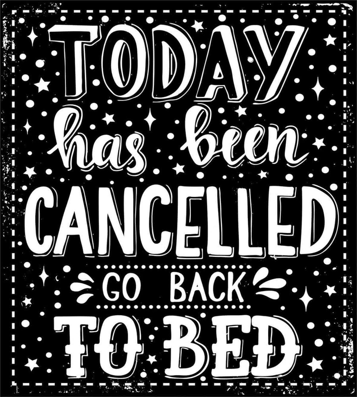 Go Back to Bed Funny Phrase — Pattern