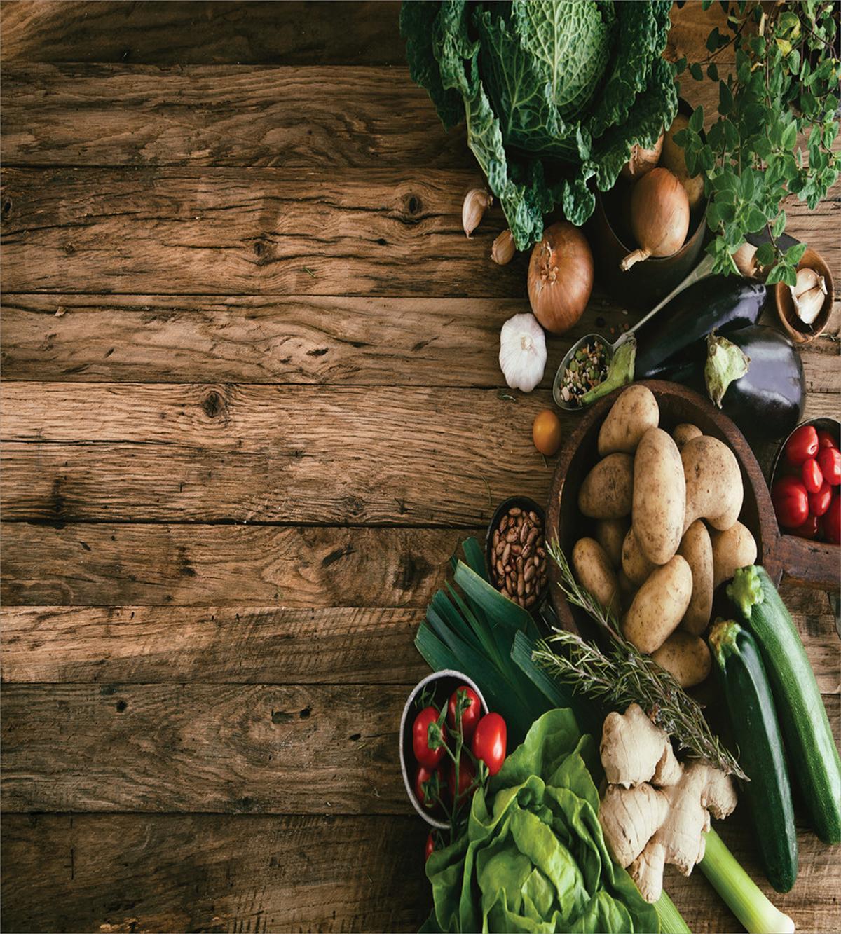Vegetable Rustic Table — Pattern