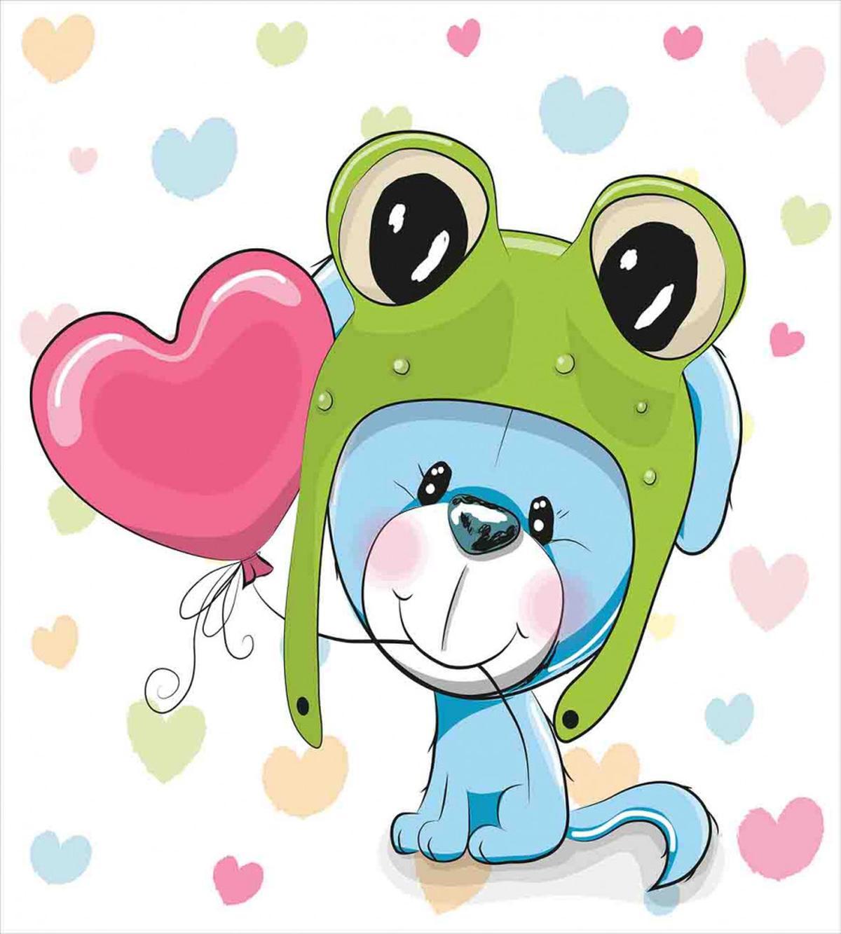 Puppy Dog in Frog Hat — Pattern