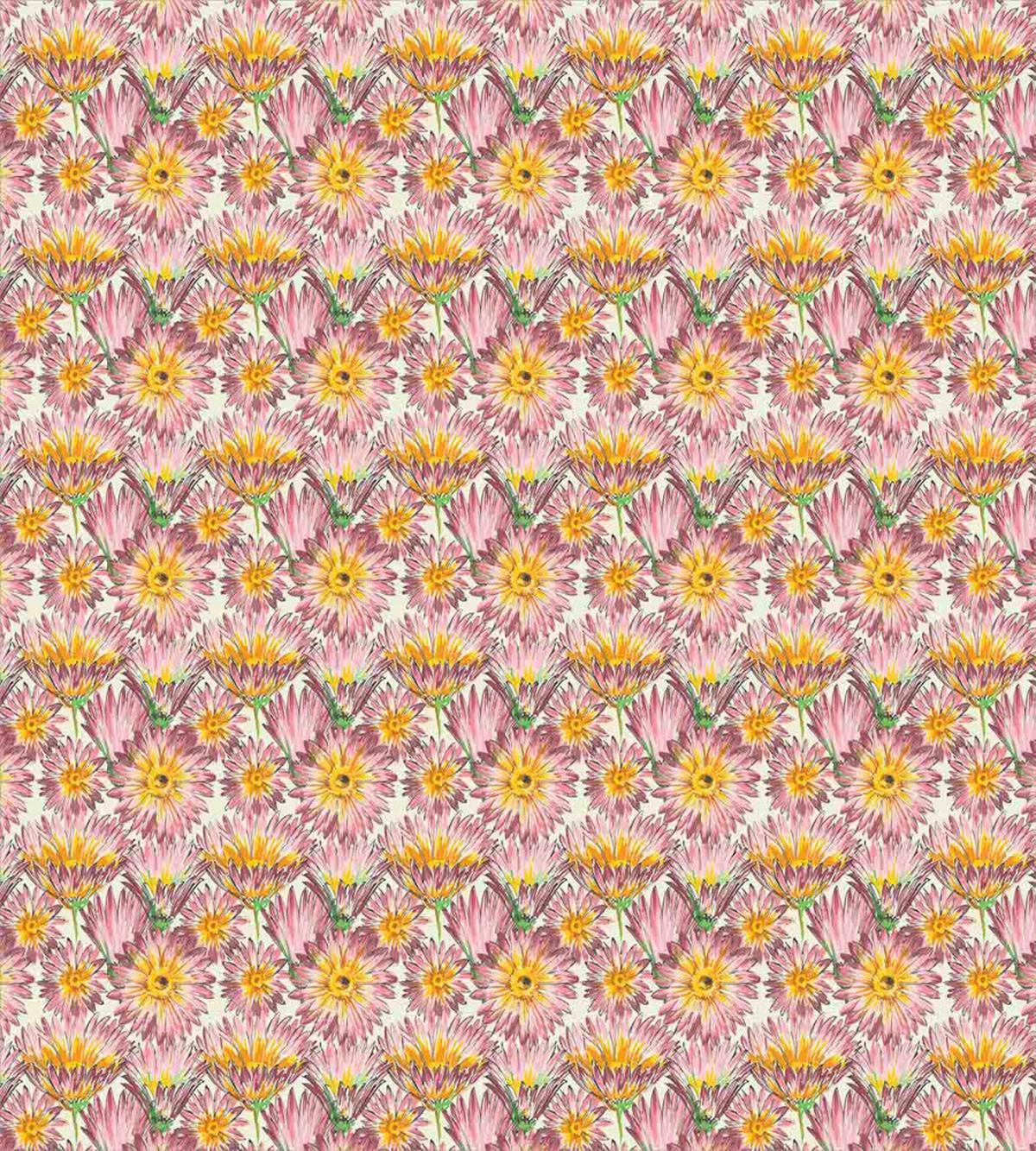 Retro Doodle Flowers — Pattern