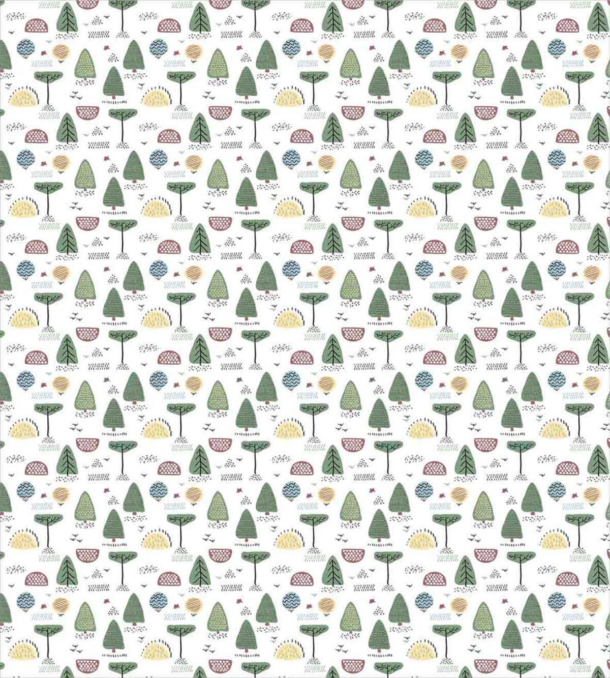 Woodland with Birds — Pattern