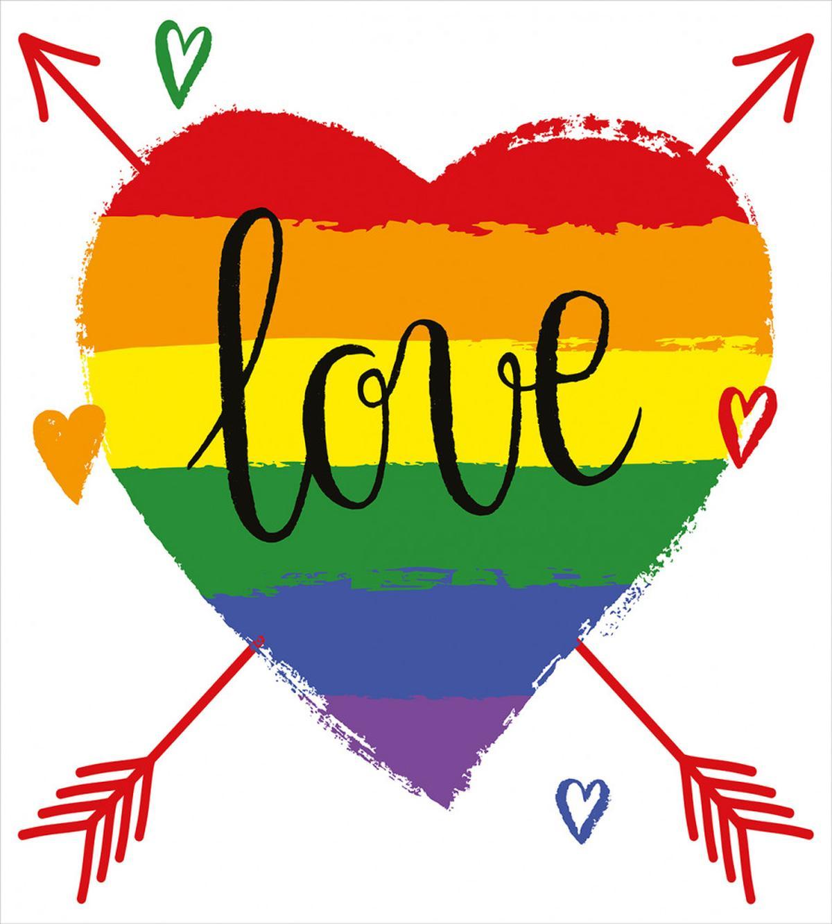 Heart Arrows Love Doodle — Pattern