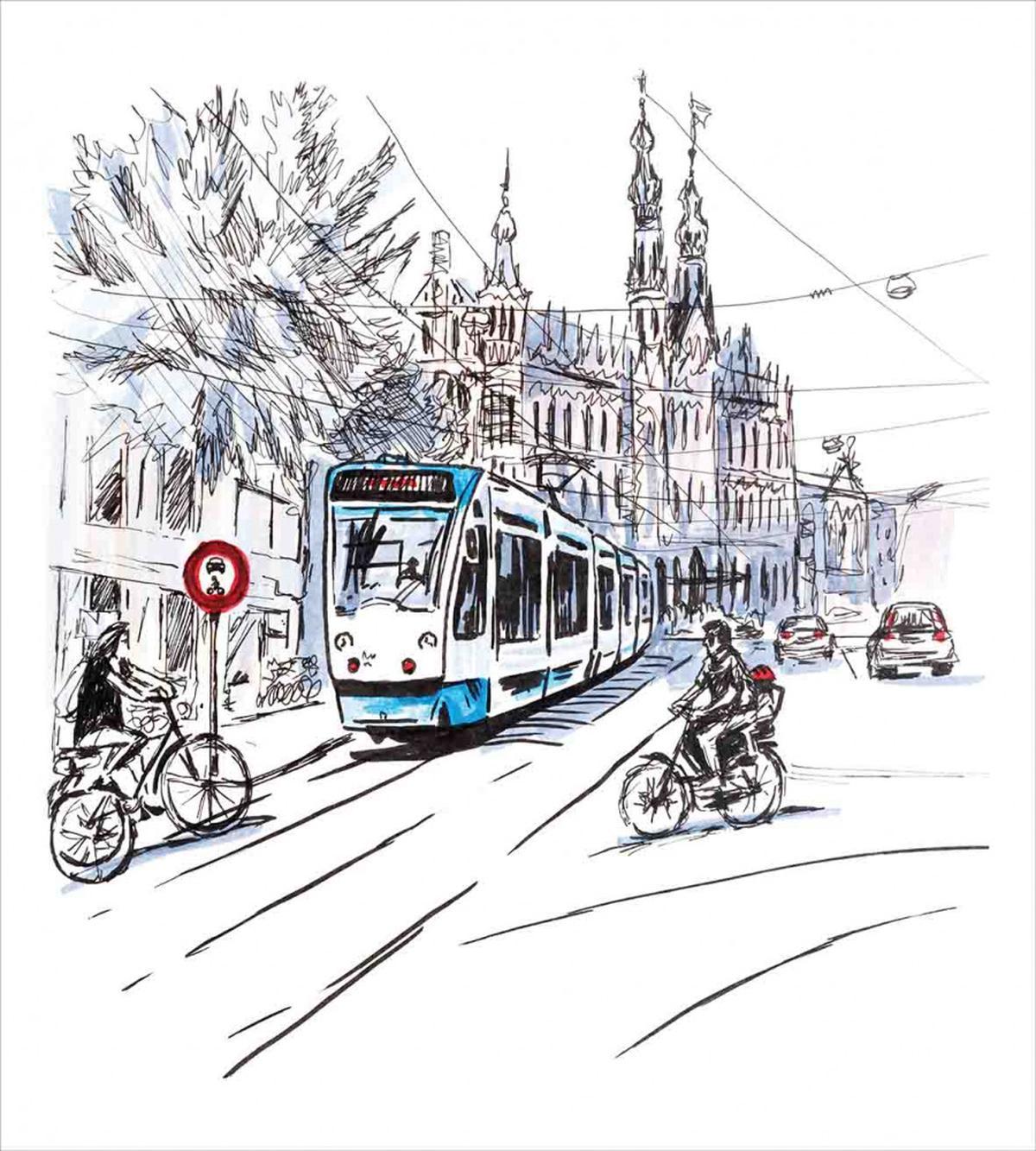 Amsterdam Cityscape — Pattern