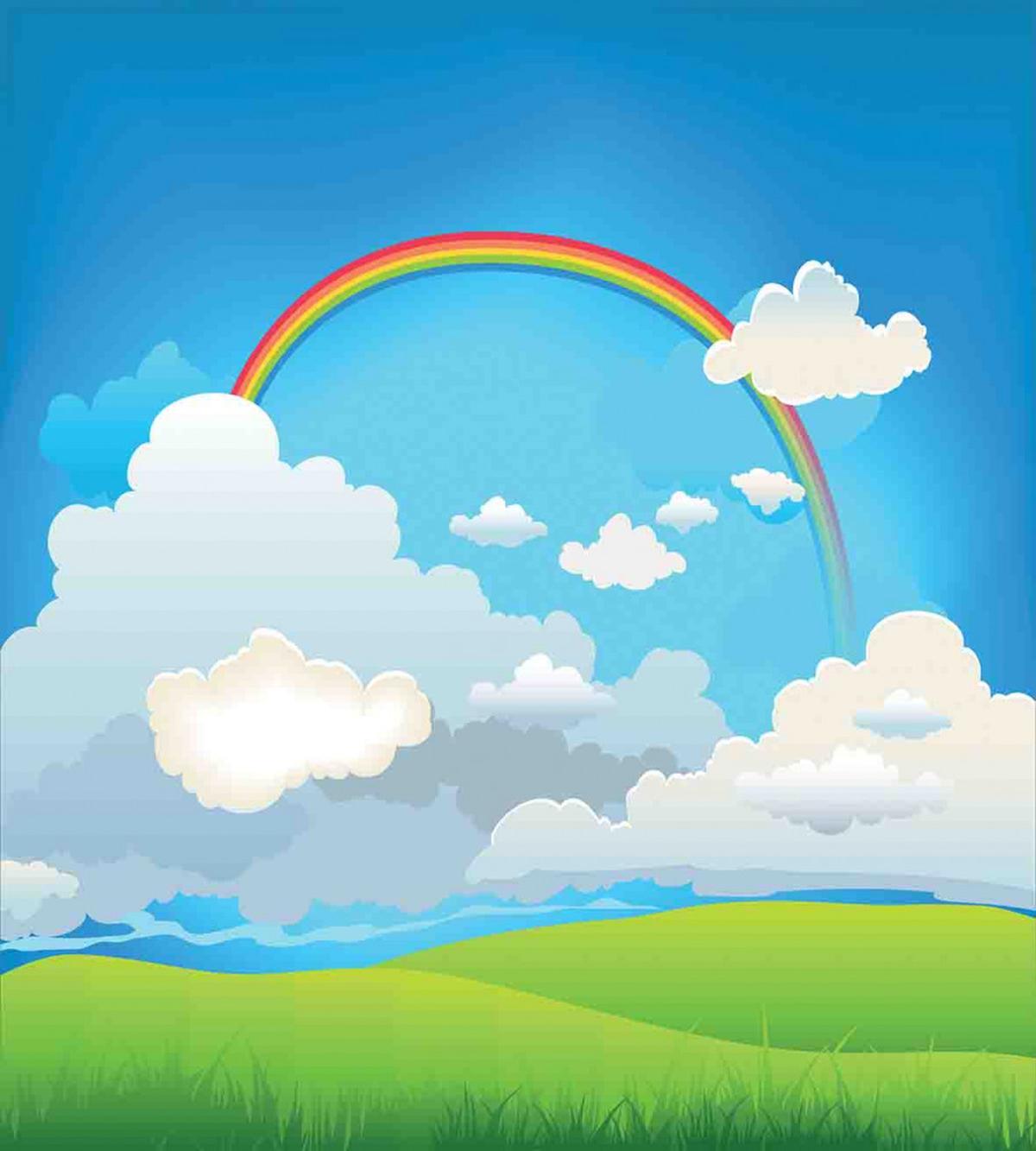 Rainbow and Lonely Tree Hills — Pattern