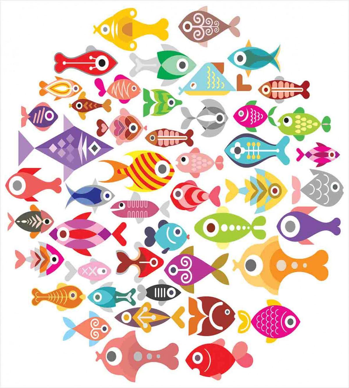 Colorful Aquarium Fishes — Pattern