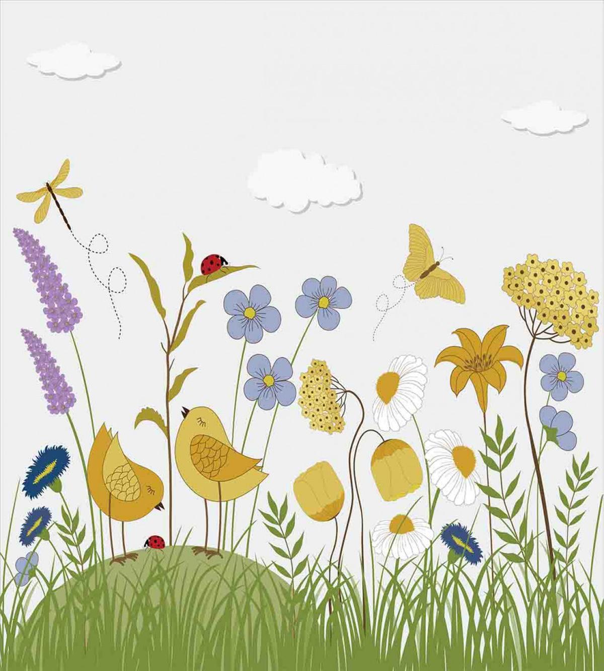 Lively Summer Garden — Pattern