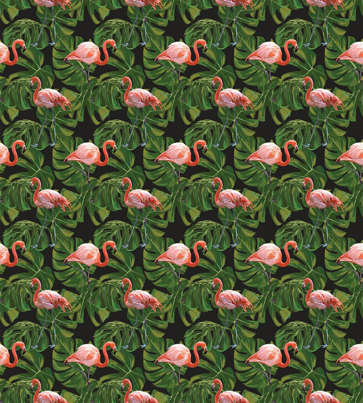 Exotic Bird and Monstera — Pattern
