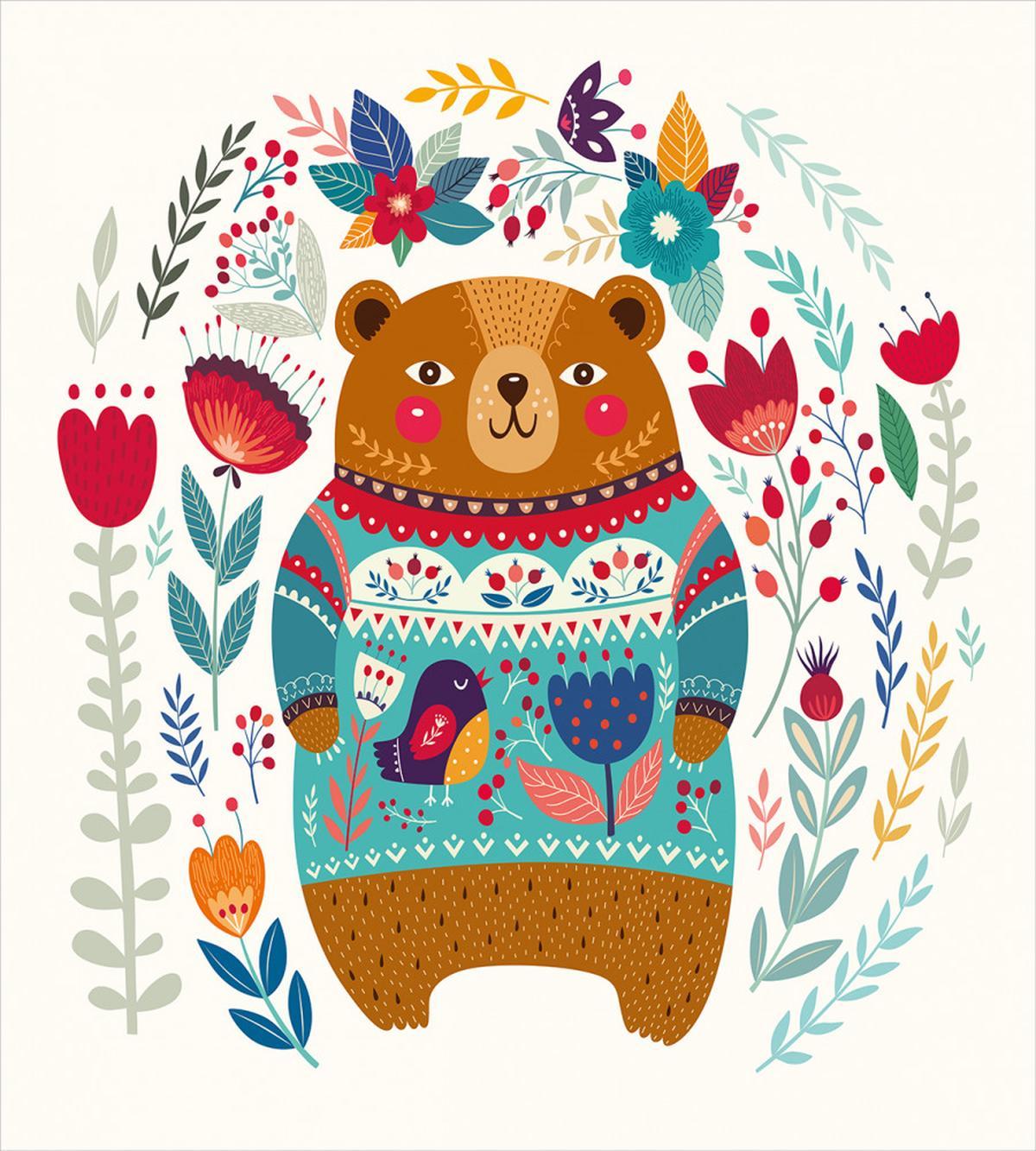 Cartoon Flowers — Pattern
