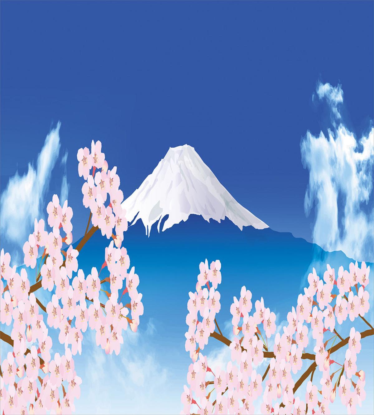 Mt. Hill and Sakura — Pattern