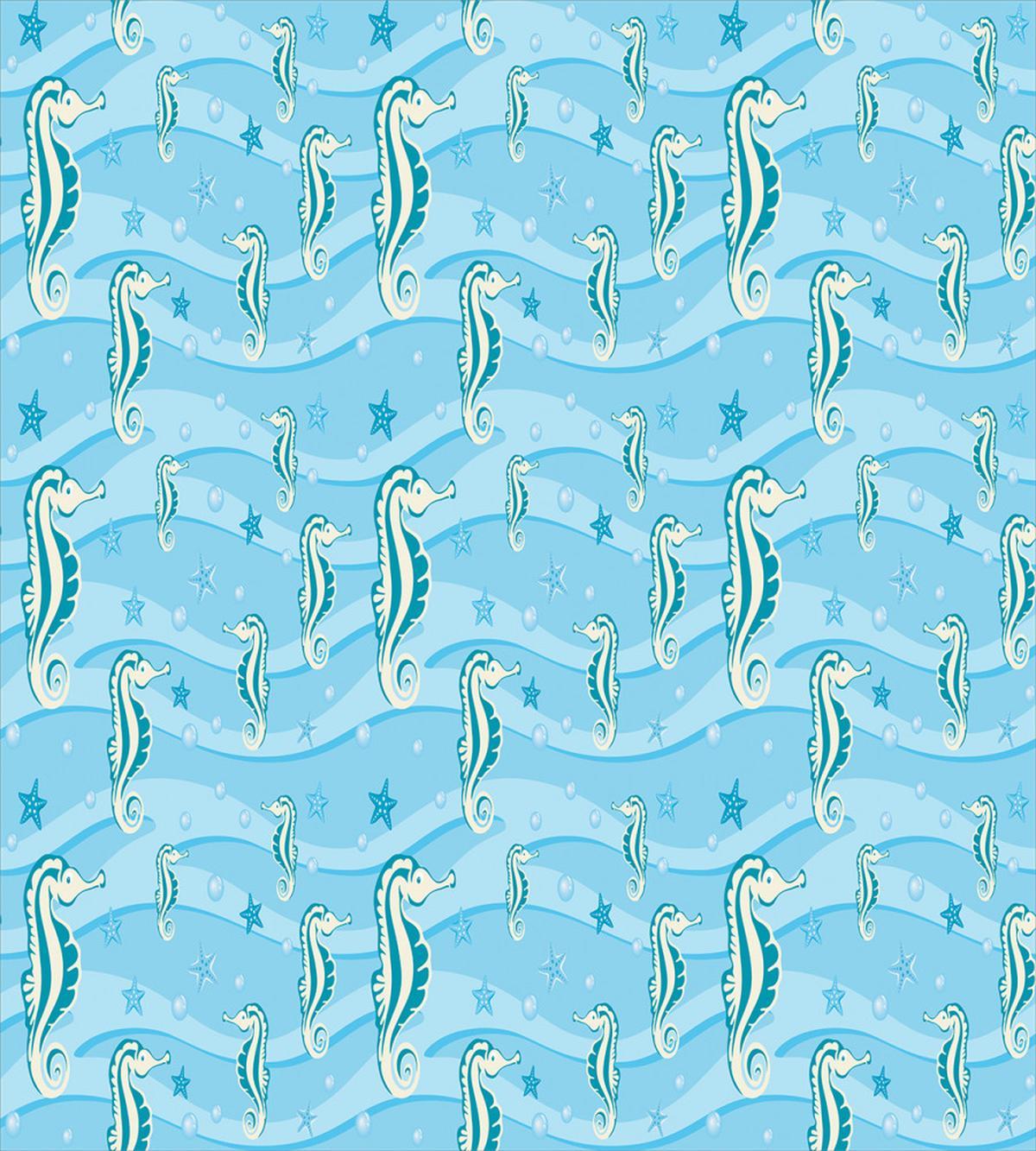 Sea Horse and Starfishes — Pattern
