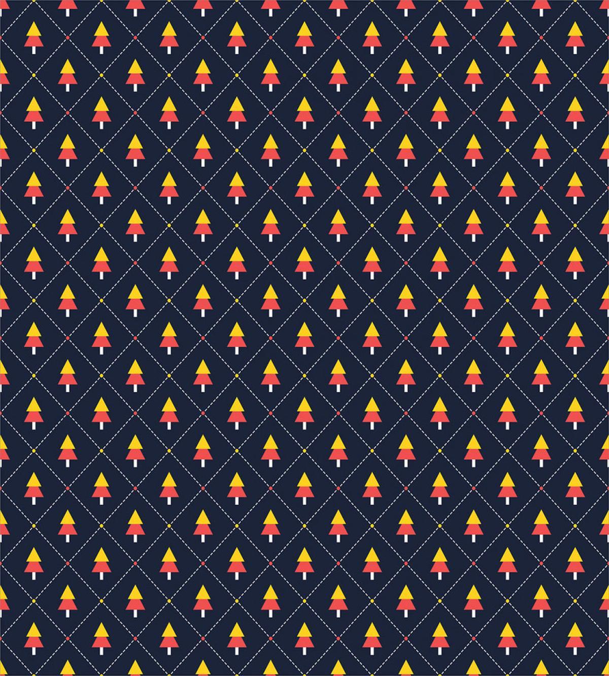 Pine Trees Checkered — Pattern