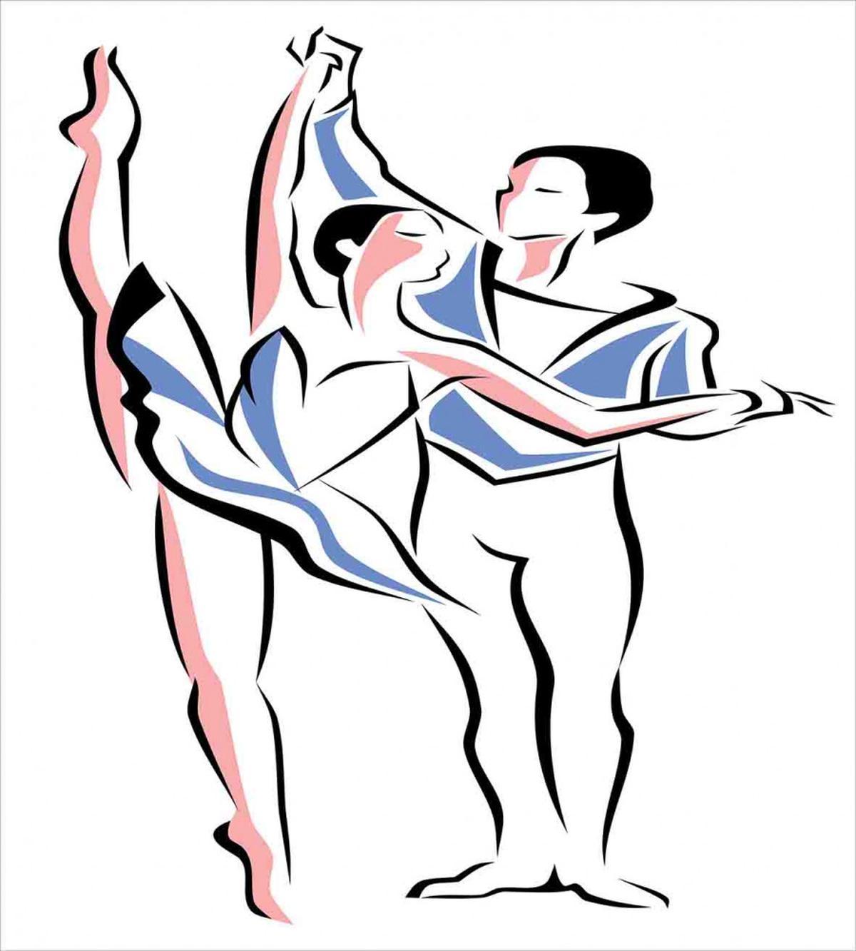 Dancer Partners Performing — Pattern
