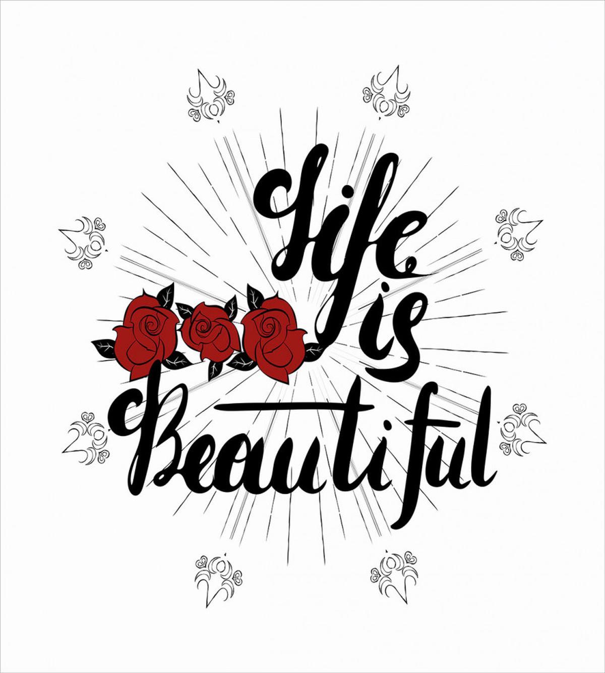 Life is Roses Motif — Pattern
