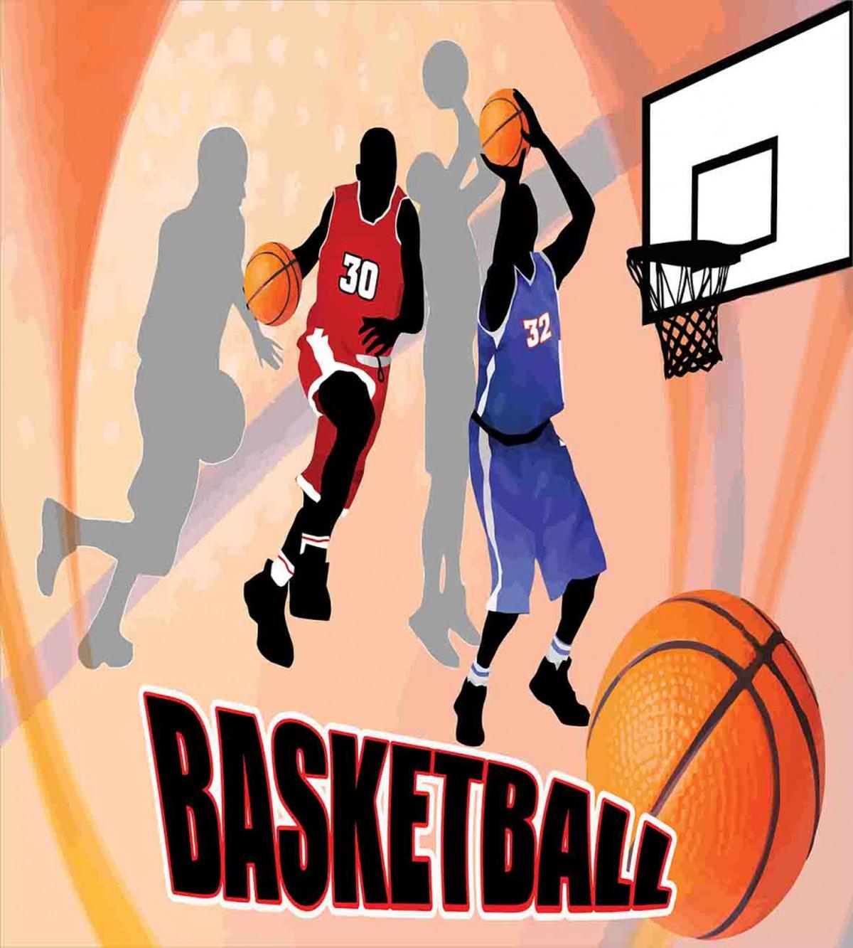 Vintage Basketball Art — Pattern