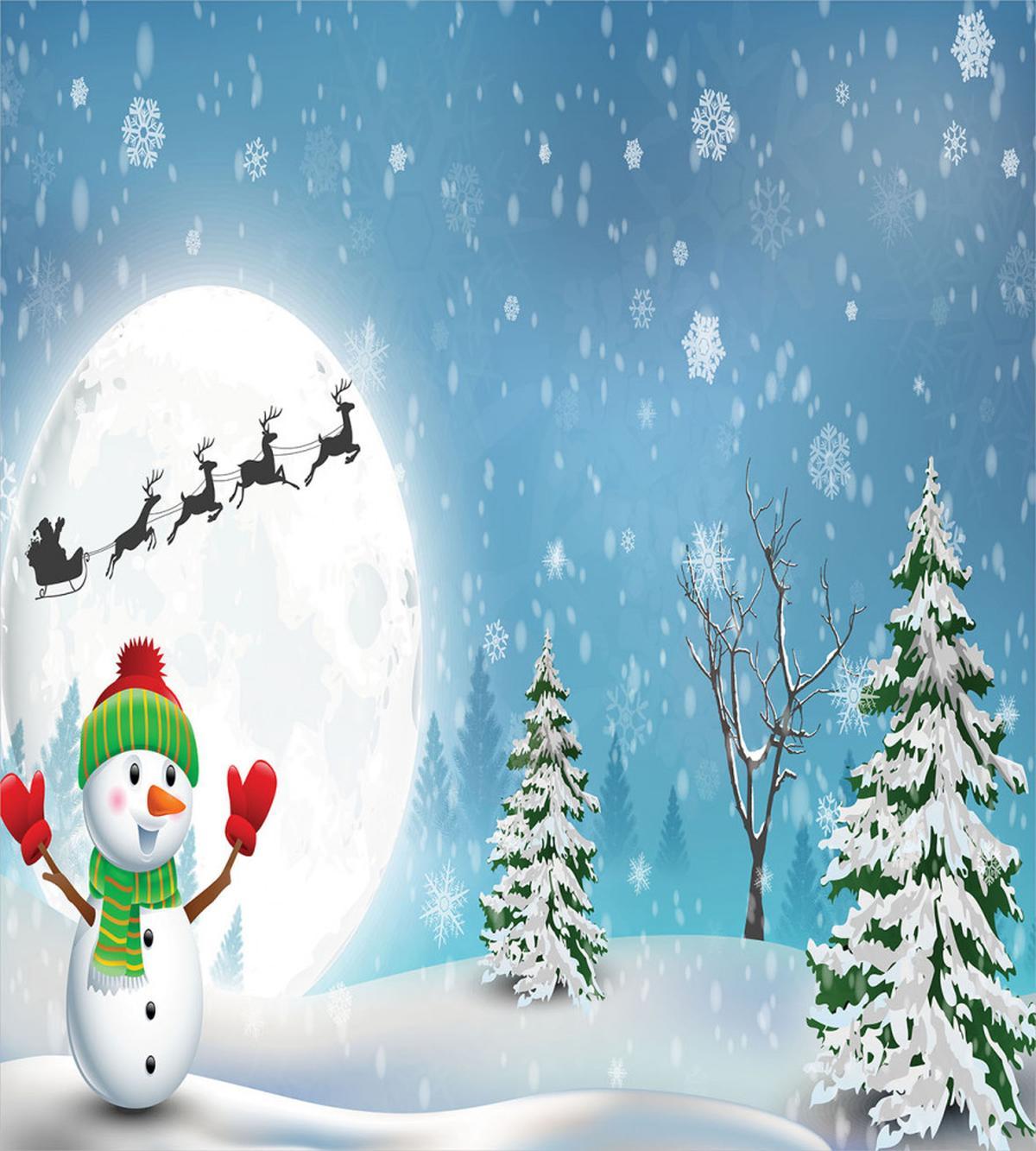 Jolly Snowman Santa — Pattern