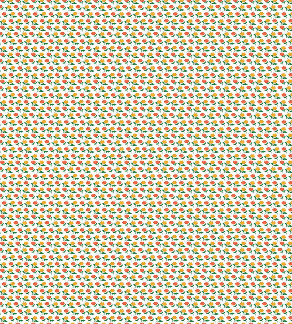 Spring Garden Symmetry Roses — Pattern