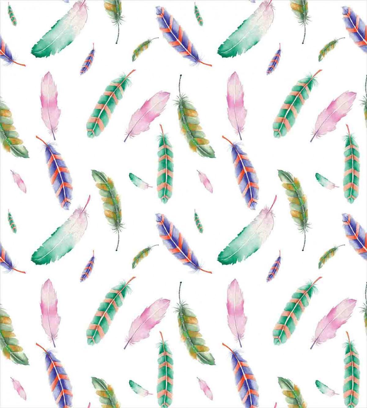 Pastel Colored Feathers — Pattern
