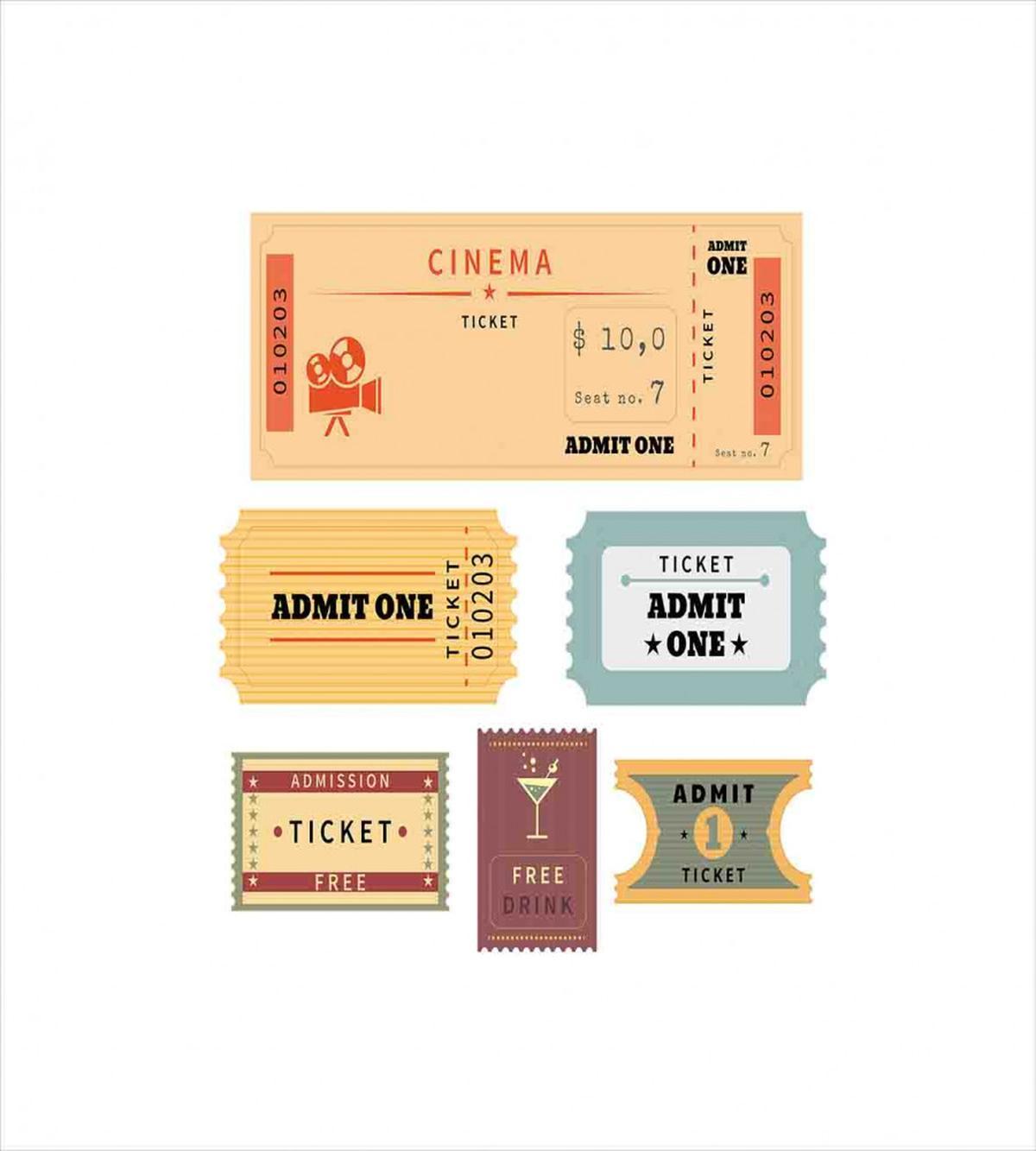 Retro Tickets — Pattern