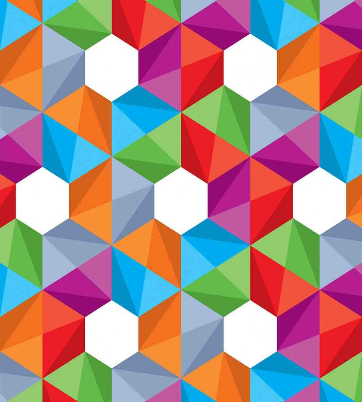 Retro Mosaic Triangle — Pattern