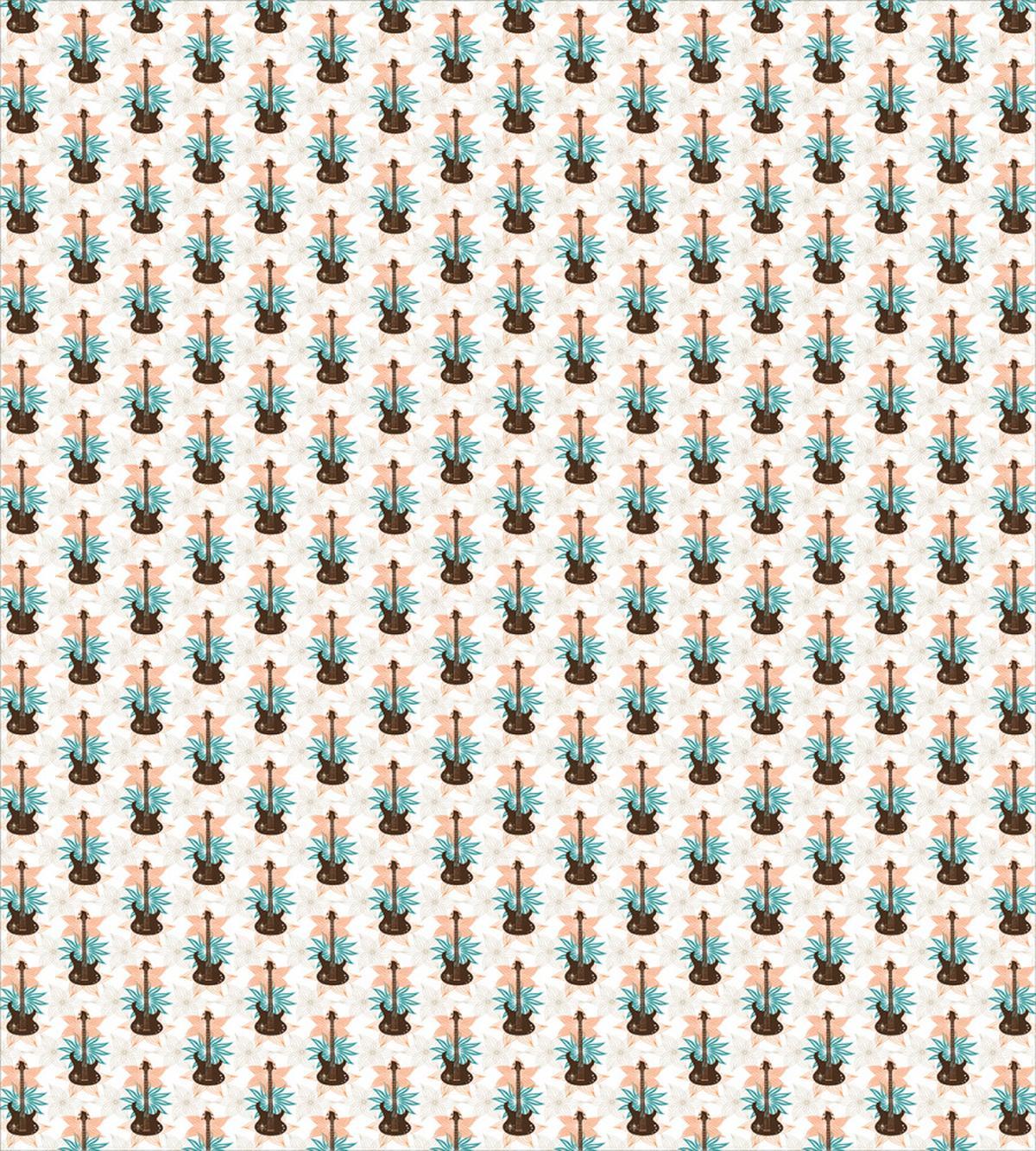 Grunge Bass Flowers — Pattern