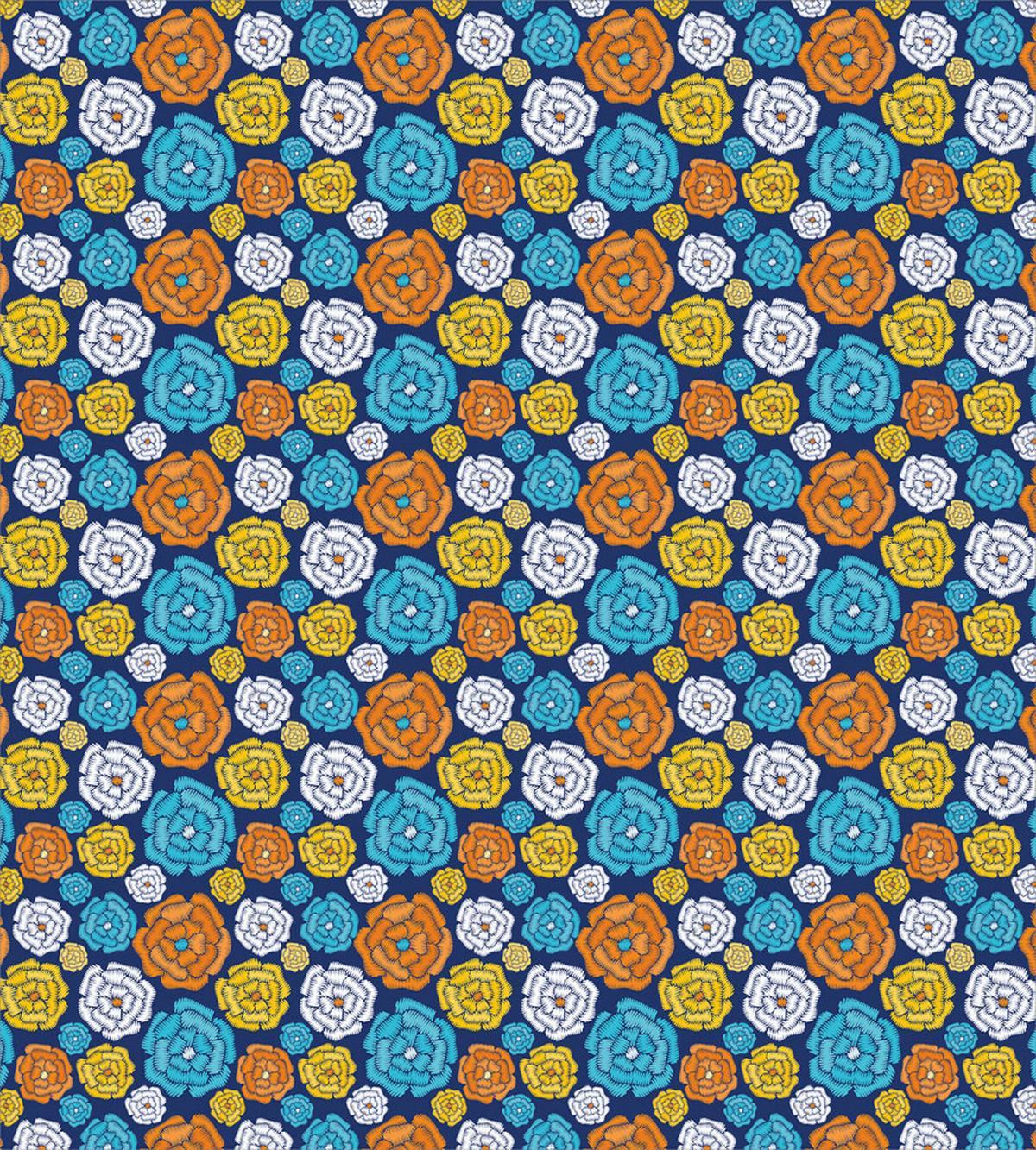 Folkloric Look Flower Art — Pattern