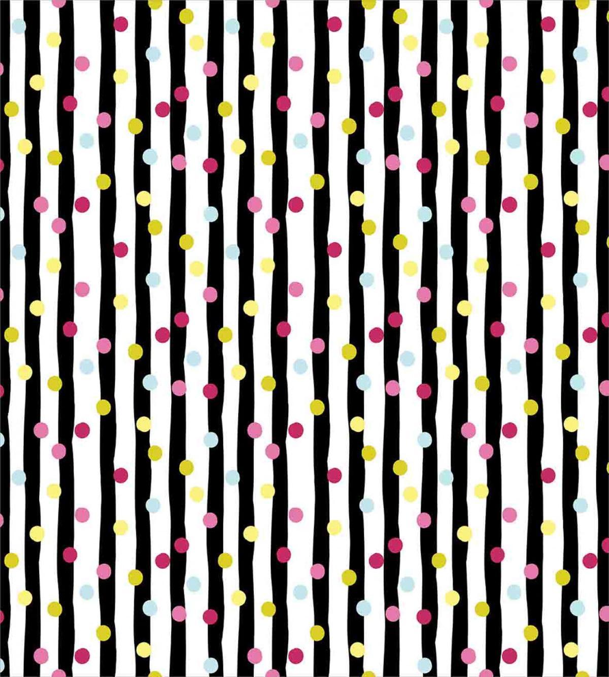 Colorful Dots and Stripes — Pattern