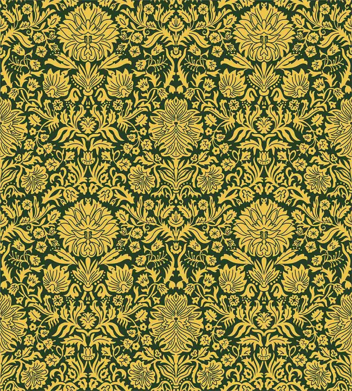 Baroque Flowers Motif — Pattern