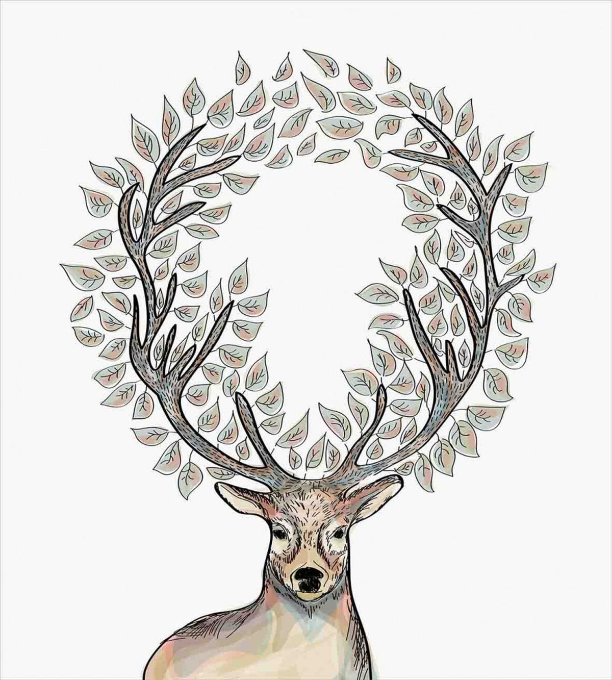 Myth Animal Reindeer — Pattern