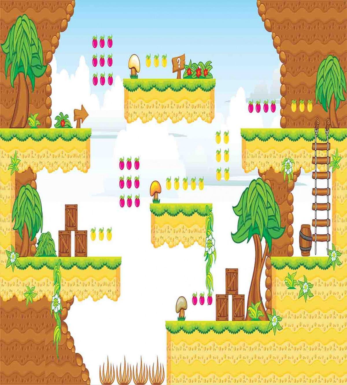 Cartoon Retro Kids — Pattern