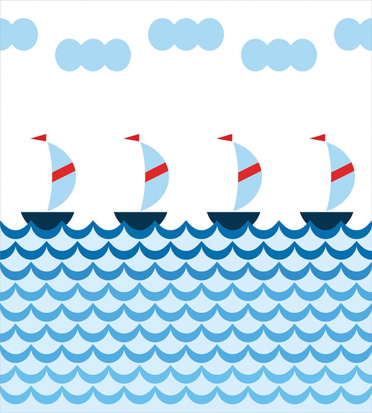 Sailboats on Waves — Pattern