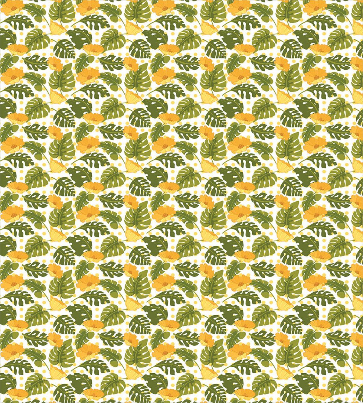 Monstera Leaves and Blossom — Pattern