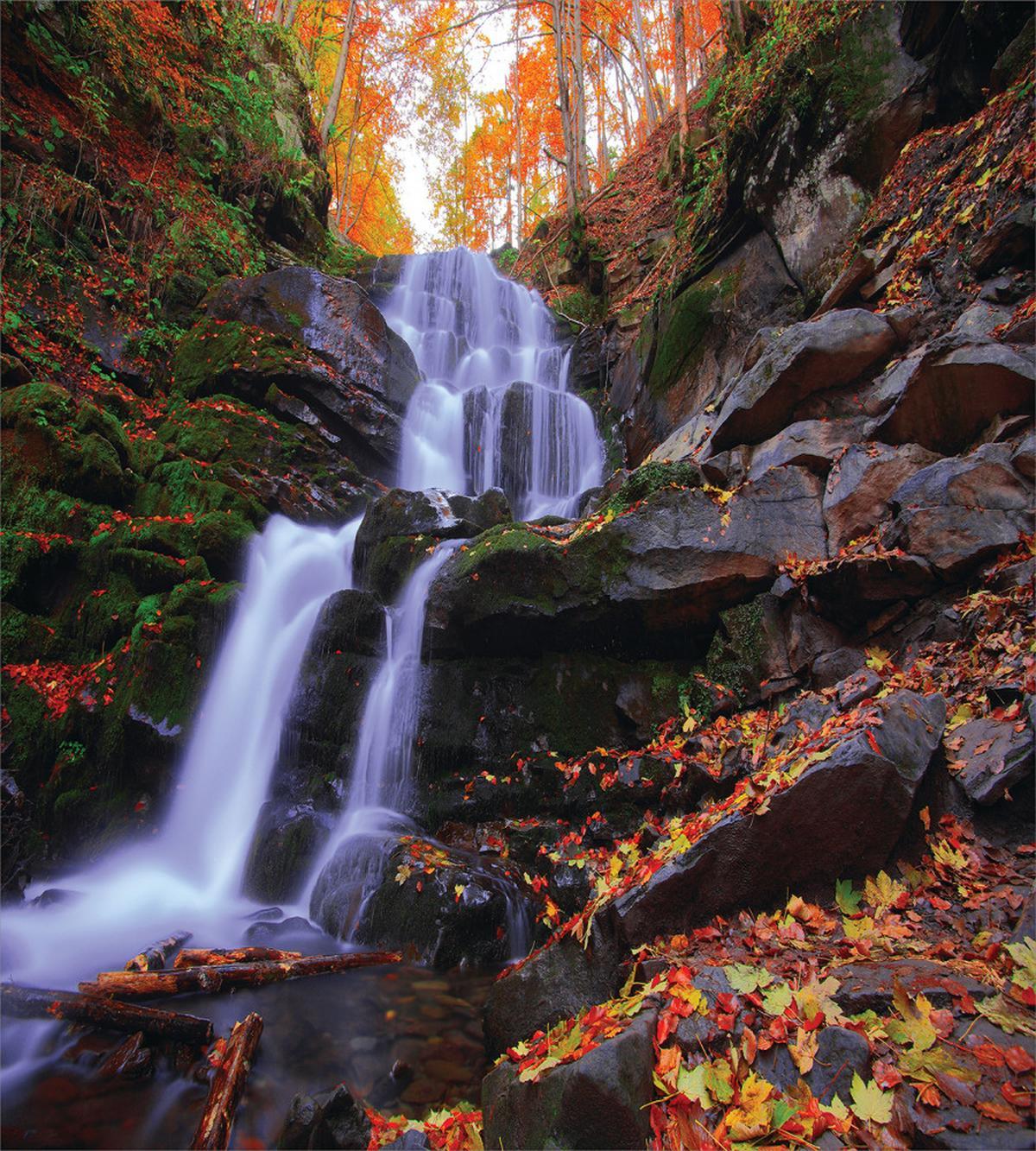 Mountain and Waterfall — Pattern