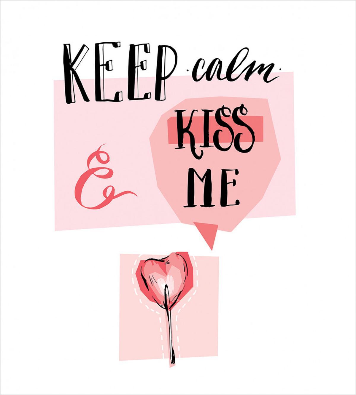 Kiss Me Pastel Pink — Pattern
