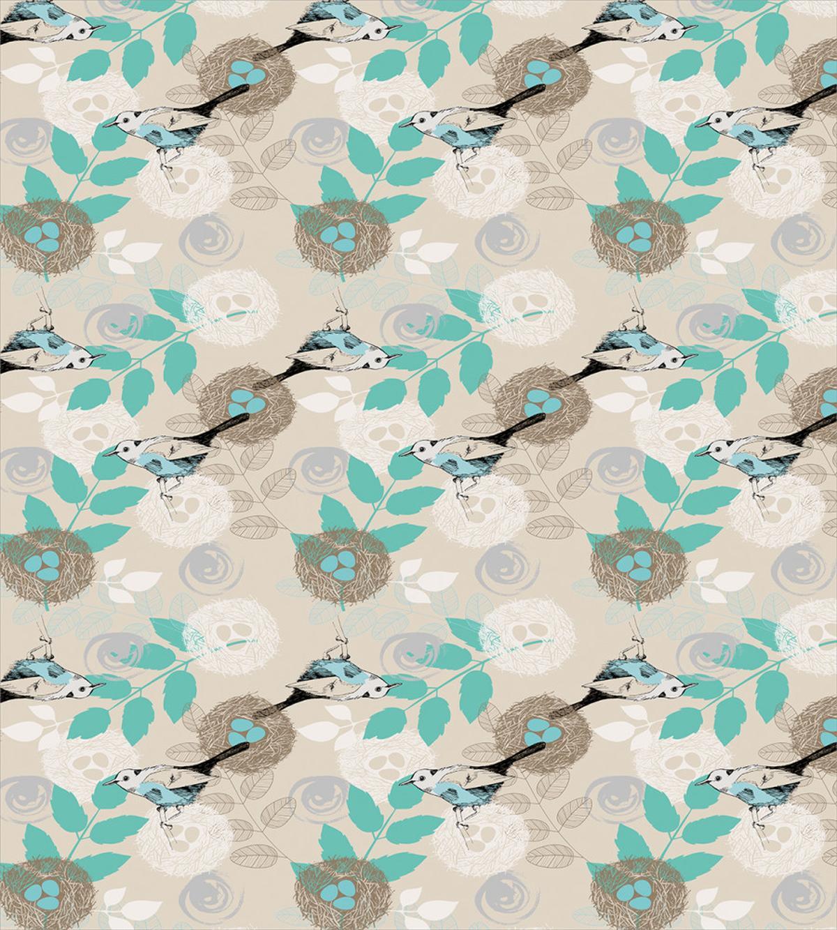 Romantic Bird Family — Pattern