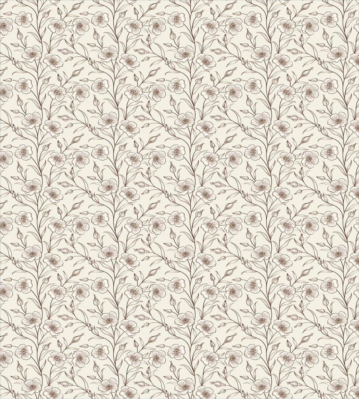 Buds Flower Petals Branches — Pattern