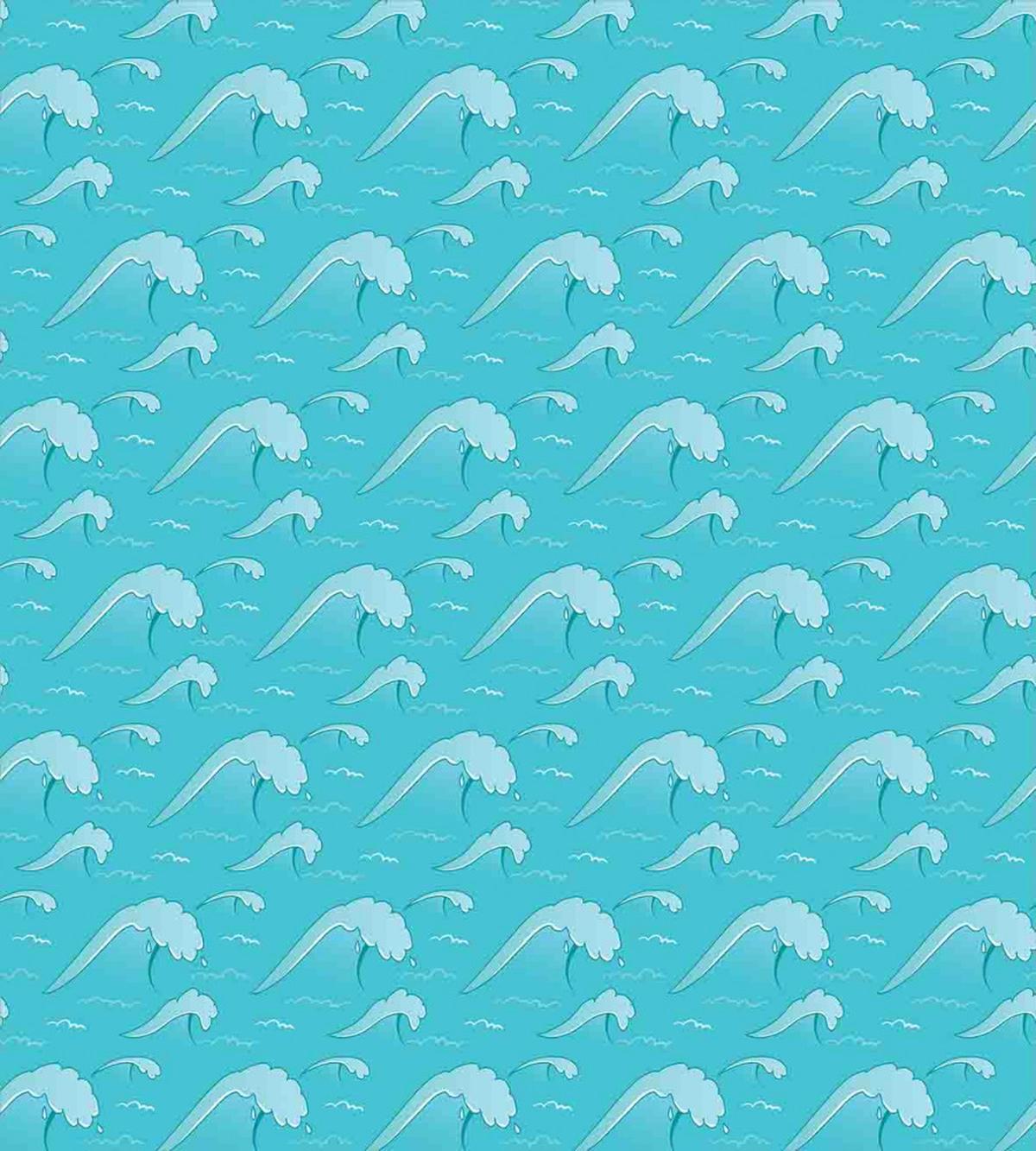 Japanese Ocean Cartoon — Pattern