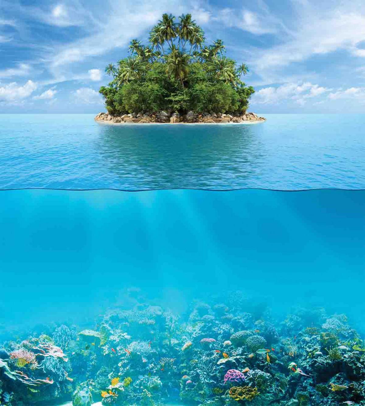 Small Island in Ocean — Pattern