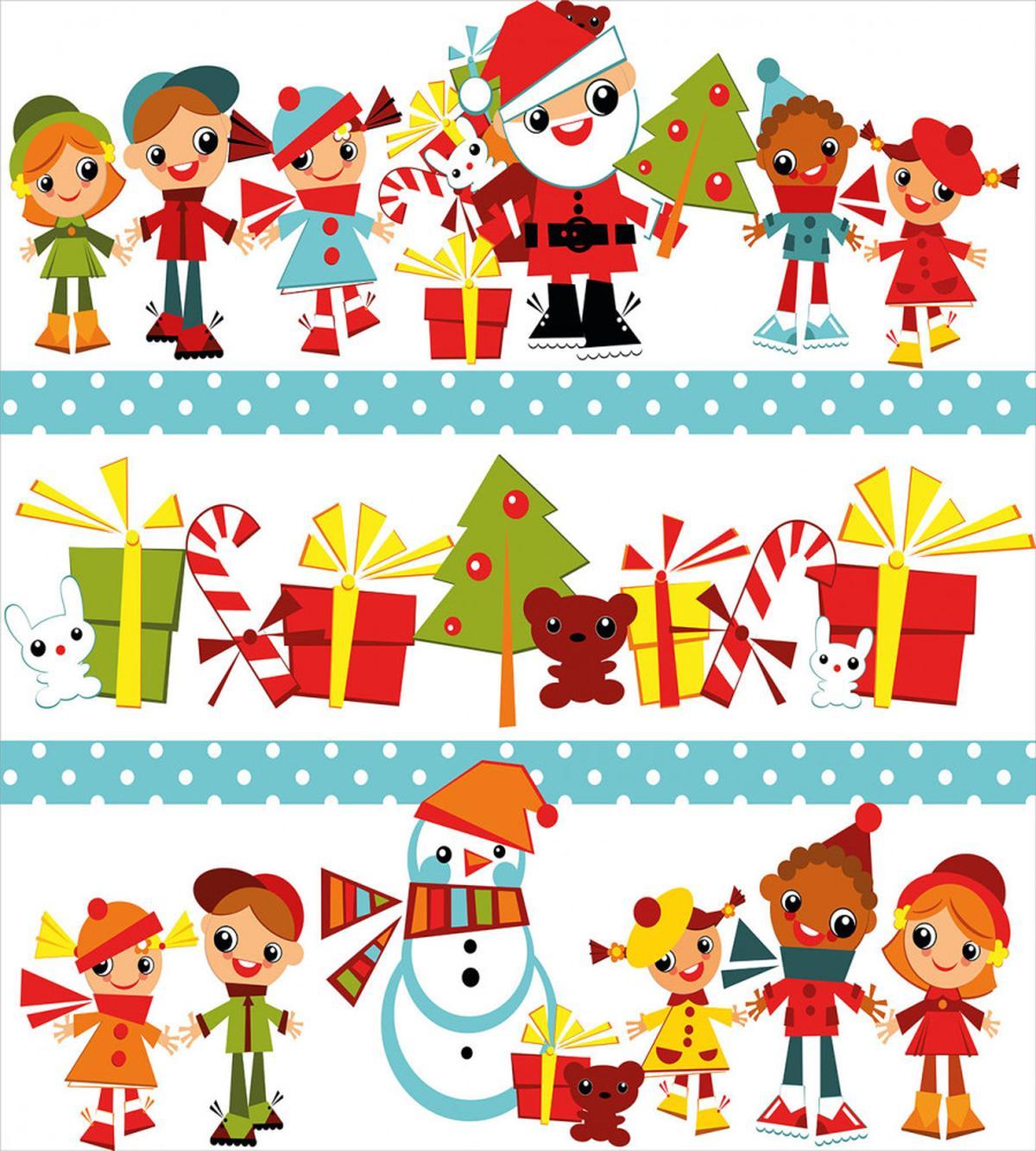 Joy Children Santa — Pattern